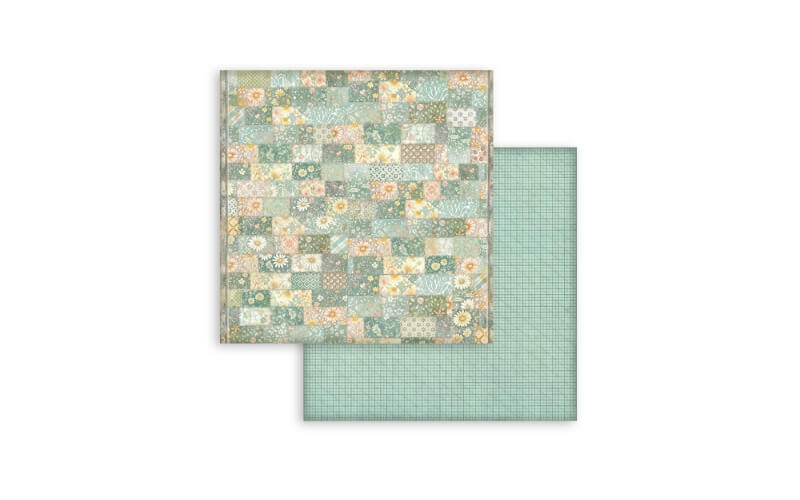 Plakboekpapier 20x20 Daisy Art Achtergronden Stamperia