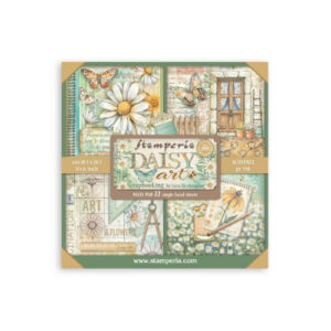 Plakboekpapier 20x20 Daisy Art Enkelzijdig Stamperia