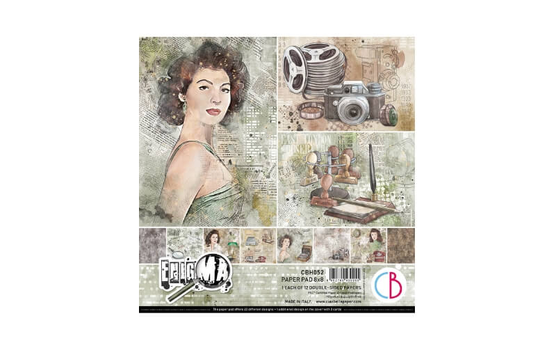 Plakboekpapier 20x20 Enigma Ciao Bella