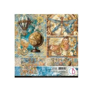Plakboekpapier 20x20 Esprit de Voyage Ciao Bella