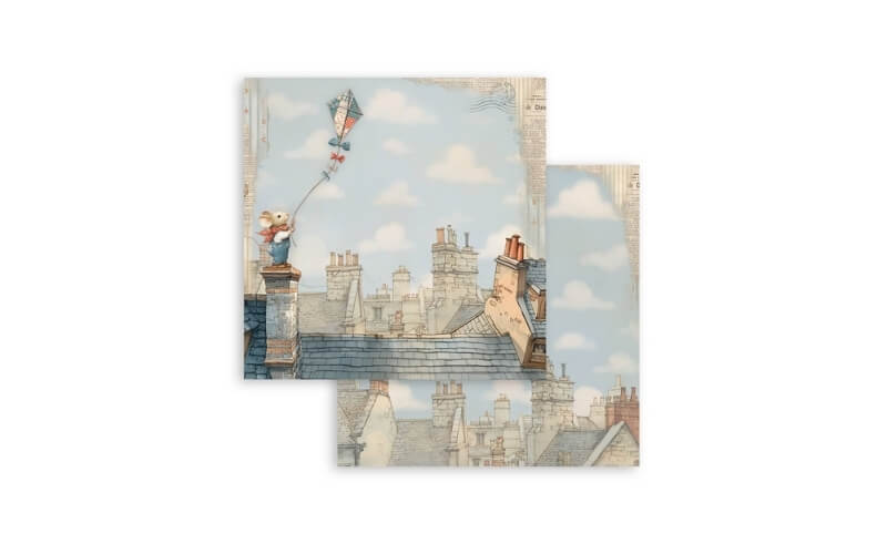 Plakboekpapier 20x20 Family Stamperia