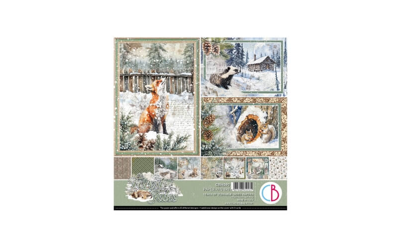 Plakboekpapier 20x20 Forest Tales Ciao Bella
