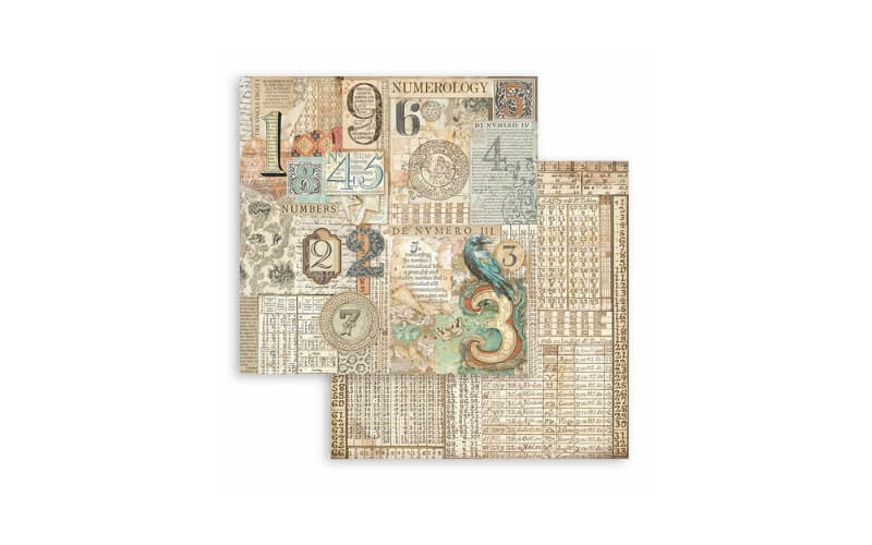 Plakboekpapier 20x20 Fortuin Stamperia