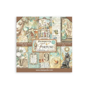 Plakboekpapier 20x20 Fortuin Stamperia