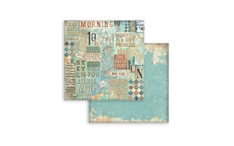 Plakboekpapier 20x20 Furry Friends Achtergronden Stamperia