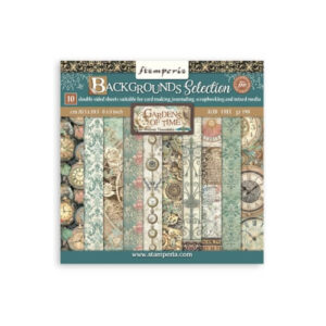 Plakboekpapier 20x20 Gardens of Time Achtergronden Stamperia