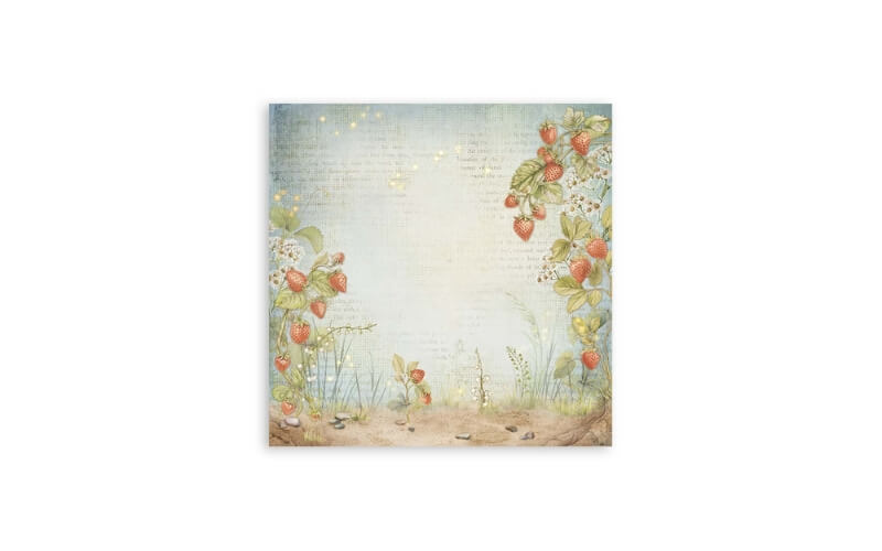 Plakboekpapier 20x20 Hidden Grove Enkelzijdig Stamperia