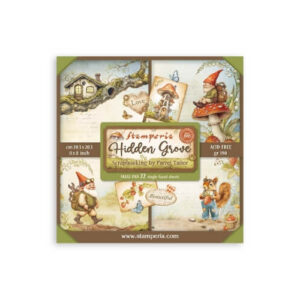 Plakboekpapier 20x20 Hidden Grove Enkelzijdig Stamperia