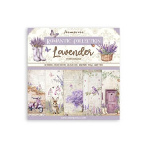 Plakboekpapier 20x20 Lavendel Stamperia
