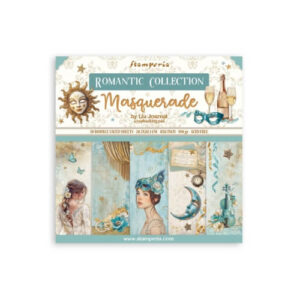 Plakboekpapier 20x20 Masquerade Stamperia