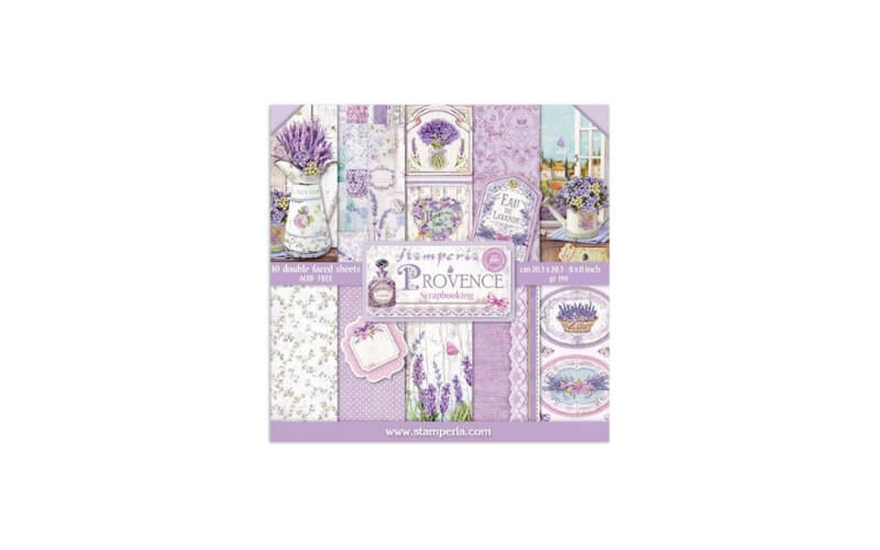 Plakboekpapier 20x20 Provence Stamperia