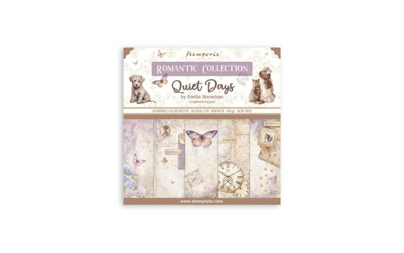 Plakboekpapier 20x20 Quiet Days Stamperia