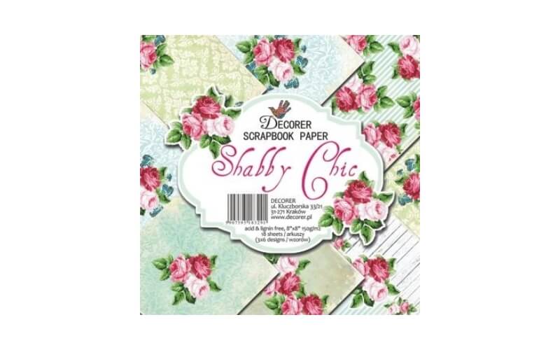 Plakboekpapier 20x20 Shabby Chic Decorer