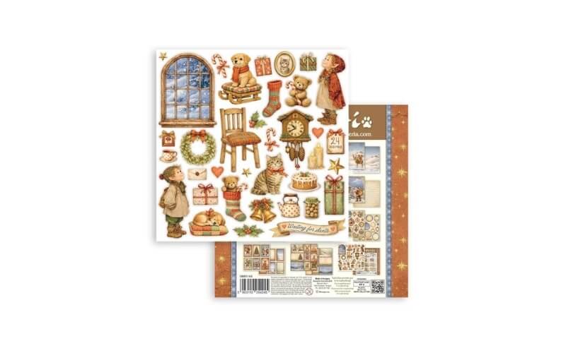 Plakboekpapier 20x20 Silent Night Stamperia