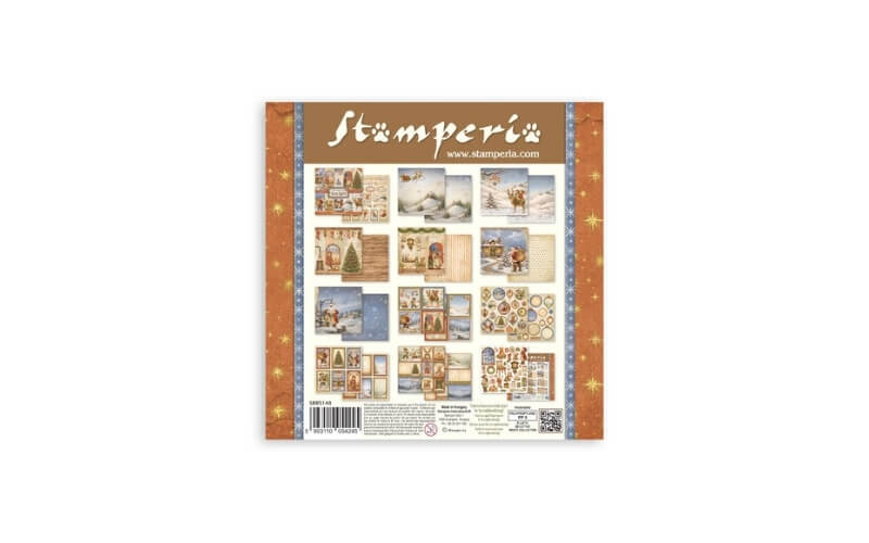Plakboekpapier 20x20 Silent Night Stamperia