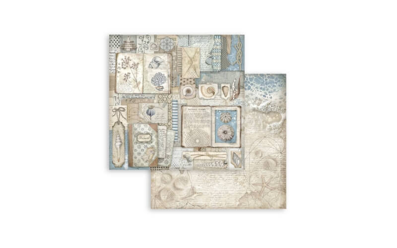 Plakboekpapier 20x20 Silent Sea Stamperia
