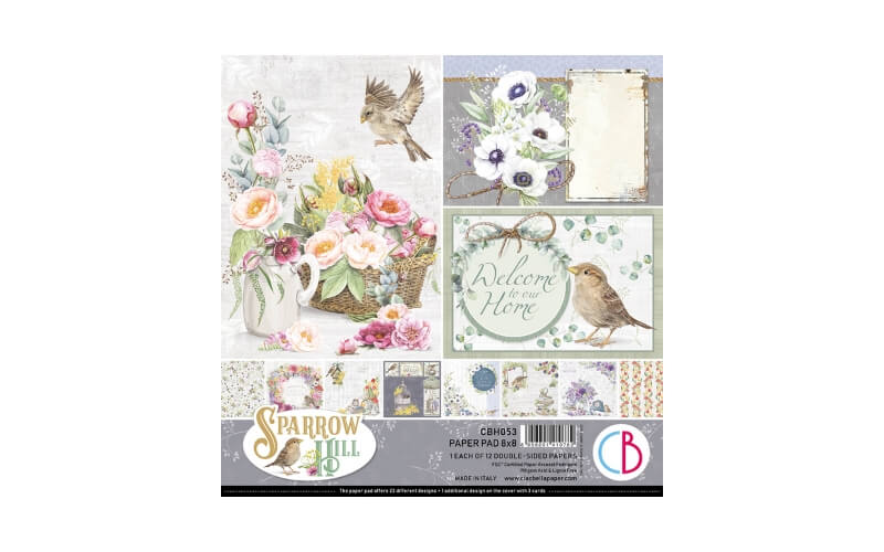 Plakboekpapier 20x20 Sparrow Hill Ciao Bella