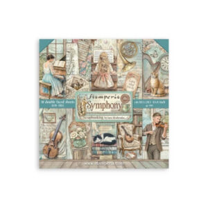 Plakboekpapier 20x20 Symphony Stamperia