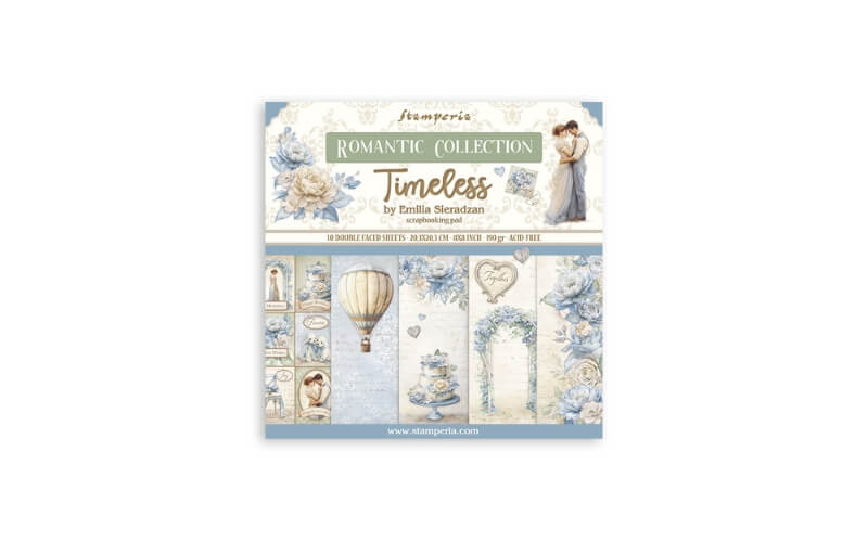Plakboekpapier 20x20 Timeless Stamperia