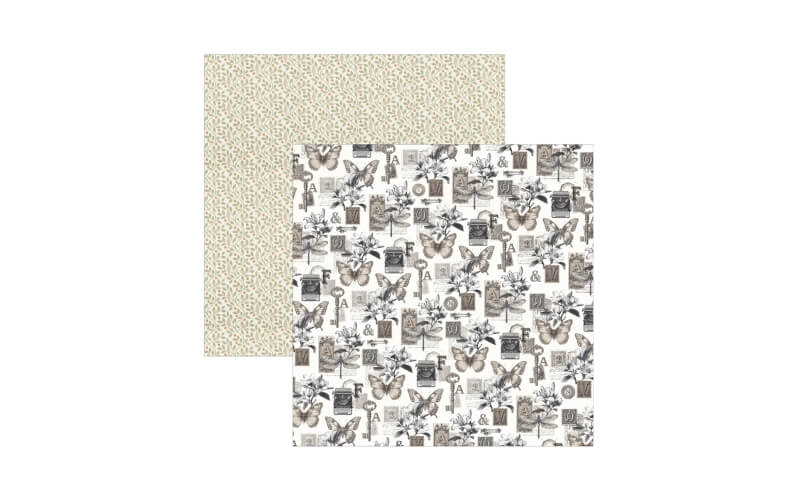 Plakboekpapier 20x20 Typographic Ciao Bella