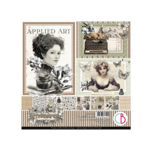 Plakboekpapier 20x20 Typographic Ciao Bella