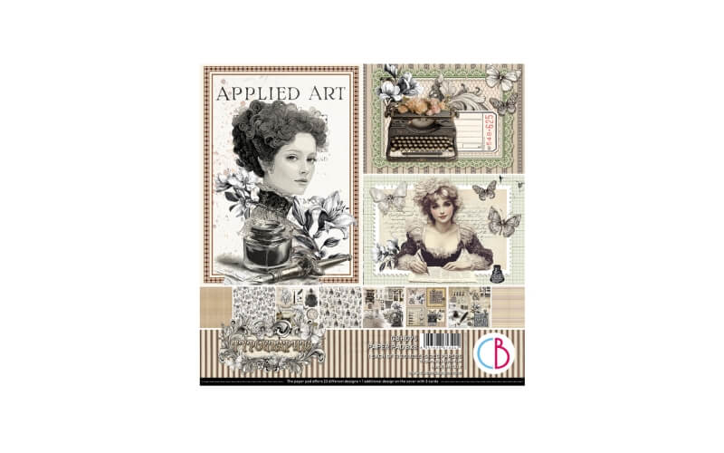 Plakboekpapier 20x20 Typographic Ciao Bella