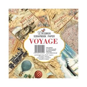 Plakboekpapier 20x20 Voyage Decorer