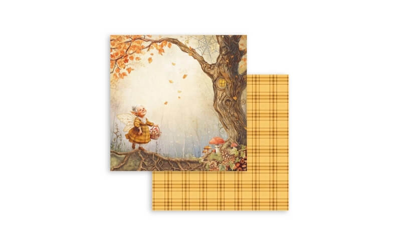 Plakboekpapier 20x20 Whispering Woods Stamperia