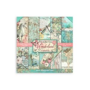 Plakboekpapier 20x20 Wonderland Stamperia