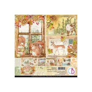 Plakboekpapier 20x20 Into the Wild Ciao Bella