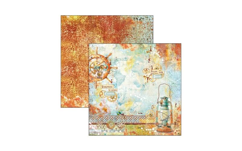 Plakboekpapier 20x20 Coral Reef Ciao Bella