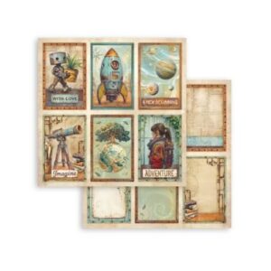 Plakboekpapier 30x30 A New Beginning 6 Kaarten Stamperia