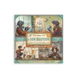 Plakboekpapier 30x30 A New Beginning Enkelzijdig Stamperia
