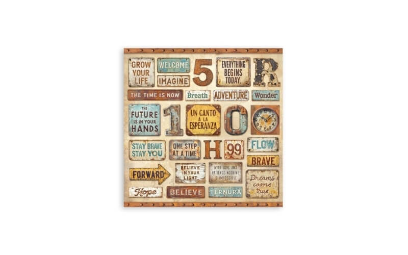 Plakboekpapier 30x30 A New Beginning Stamperia