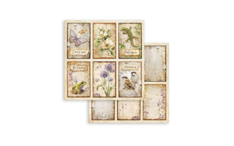 Plakboekpapier 30x30 All Around 6 Cards Stamperia