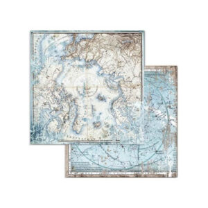Plakboekpapier 30x30 Arctic Antarctic Stamperia
