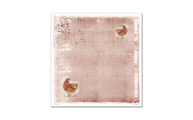Plakboekpapier 30x30 Around the Farm Itd Collection