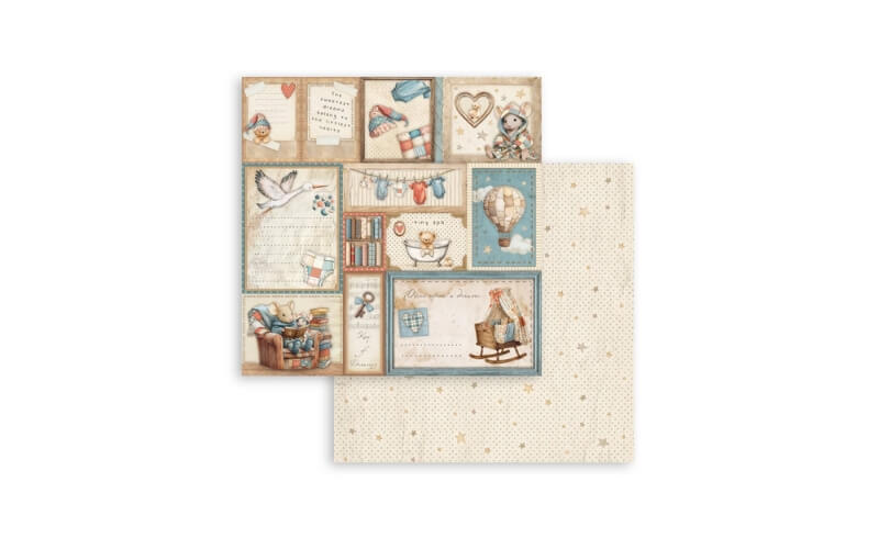 Plakboekpapier 30x30 Baby Mini Pad Stamperia