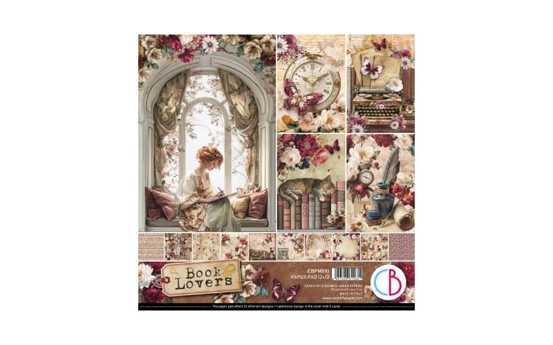 Plakboekpapier 30x30 Book Lovers Ciao Bella