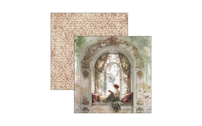 Plakboekpapier 30x30 Book Lovers Patterns Ciao Bella