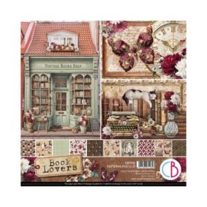 Plakboekpapier 30x30 Book Lovers Patterns Ciao Bella