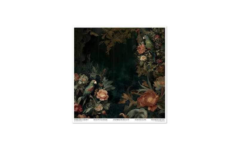 Plakboekpapier 30x30 Botanical Boudoir Itd Collection