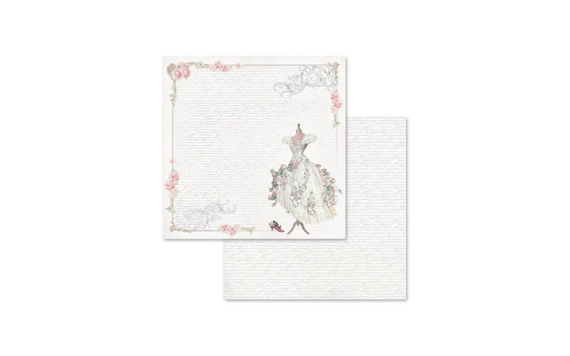 Plakboekpapier 30x30 Bruiloft Stamperia