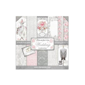 Plakboekpapier 30x30 Bruiloft Stamperia