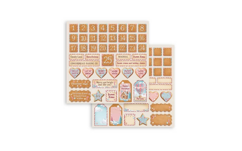Plakboekpapier 30x30 Candy Christmas Stamperia