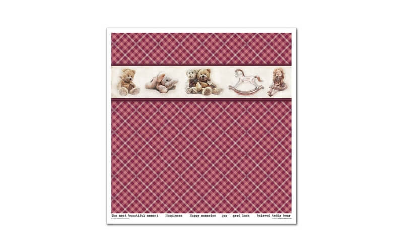 Plakboekpapier 30x30 Childhood Memories Itd Collection