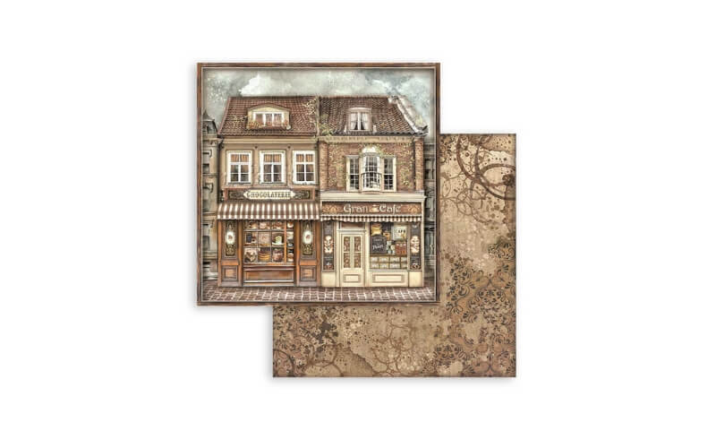Plakboekpapier 30x30 Coffee and Chocolates Stamperia