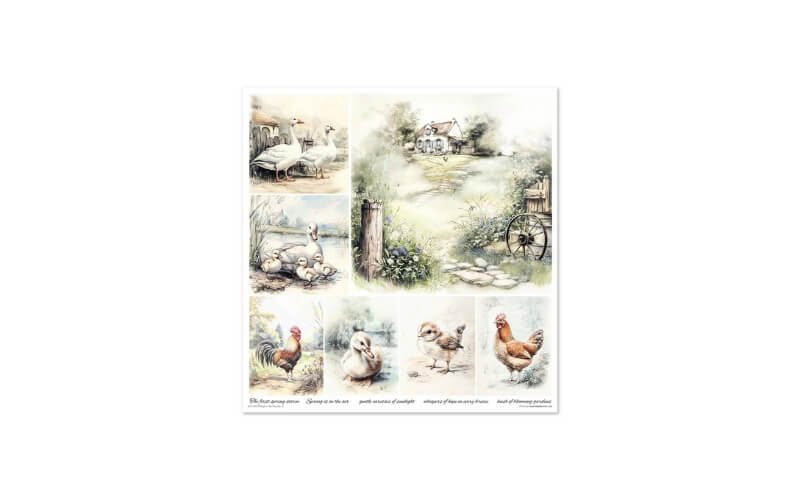 Plakboekpapier 30x30 Cottage in the Country Itd Collection