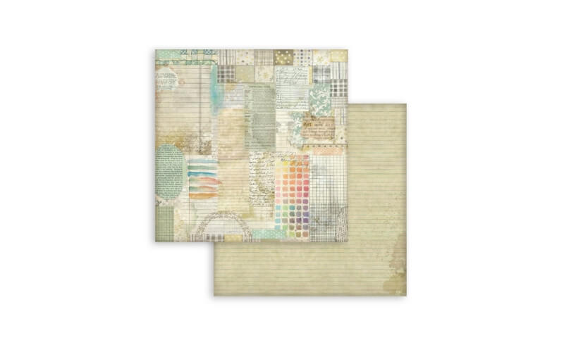 Plakboekpapier 30x30 Daisy Art Achtergronden Stamperia