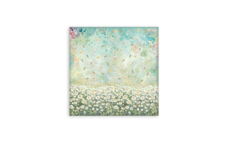 Plakboekpapier 30x30 Daisy Art Enkelzijdig Stamperia
